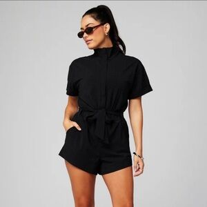 Fabletics Womens Ripstop Short Onesie Romper size Small Brand New